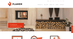 Desktop Screenshot of flamen-fireplaces.com